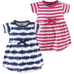 imageLuvable Friends Touched by Nature ShortSleeve Dresses 2pkKaleidoscope Stripe