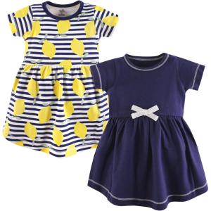 imageLuvable Friends Touched by Nature ShortSleeve Dresses 2pkLemon Drop