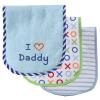 imageLuvable Friends I Love Burp Cloths 3 Pack Blue Daddy
