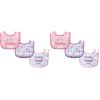 imageLuvable Friends Unisex Baby Cotton Drooler Bibs with Fiber Filling Pink Daddy One Size Pack of 2
