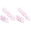 imageLuvable Friends Unisex Baby Cotton Flannel Burp Cloths and Receiving Blankets 11Piece Pink Chevron One Size Pack of 2