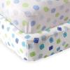 imageFitted Crib Sheet 2PackBlue GeoBlue Crosshatch