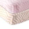 Tan Chevron/Pink Chevron