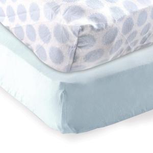 imageFitted Crib Sheet 2PackBlueBlue Dots