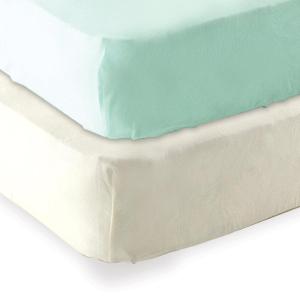 imageFitted Crib Sheet 2PackEcruMint
