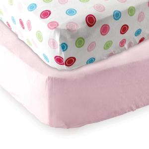 imageFitted Crib Sheet 2PackPinkPink Geo