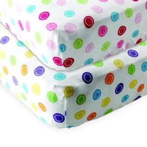 imageFitted Crib Sheet 2PackYellow GeoPink Geo