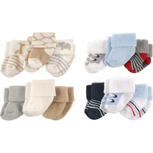 imageLuvable Friends Baby Cotton Terry Socks BundleSafari Blue Gray