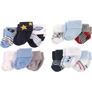 imageLuvable Friends Baby Cotton Terry Socks BundleSpace Blue Gray