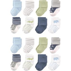 imageLuvable Friends Unisex Baby Baby Cotton Rich Terry Socks 16PackSafari