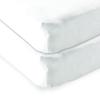 imageFitted Crib Sheet Portable Crib Sheet Pack N Play Sheet amp Pillow CaseWhite