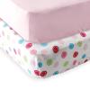 imageFitted Pack N Play Sheet 2PackPink GeoPink
