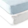 imageFitted Portable Crib Sheet 2PackWhiteBlue