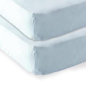 imageFitted Crib Sheet and Fitted Pack N Play Crib SheetBlue