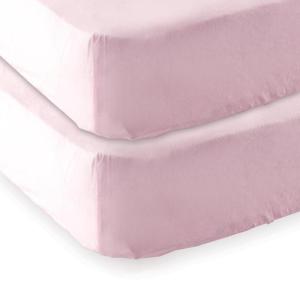 imageFitted Crib Sheet and Fitted Pack N Play Crib SheetPink