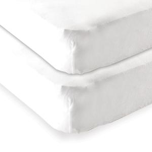 imageFitted Crib Sheet and Fitted Pack N Play Crib SheetWhite