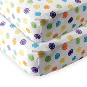 imageFitted Crib Sheet and Fitted Pack N Play Crib SheetYellow Geo