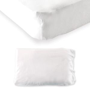 imageFitted CribSheet and Pillow CaseWhite