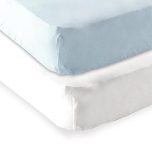 imageFitted Pack N Play Sheet 2PackWhiteBlue