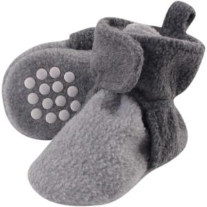 imageLuvable Friends Unisex Baby Cozy Fleece BootiesHeather Charcoal Heather Gray